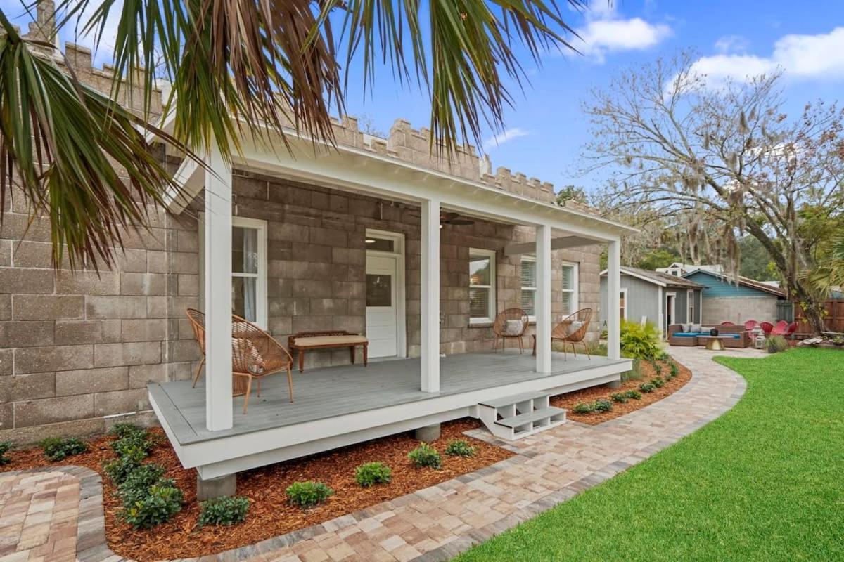 Remodeled Historic 1800S Carriage House, The Castle Garden, Colonial Modern Mansion Villa St. Augustine Exterior foto